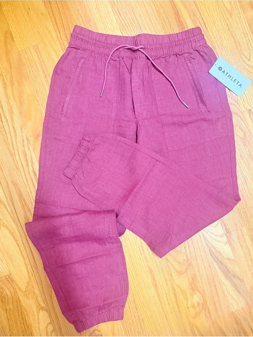 Athleta women magenta Drawstring Joggers